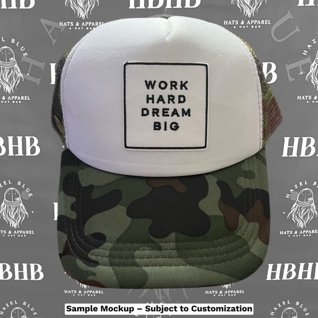 Black & White Two-Toned Trucker Hat