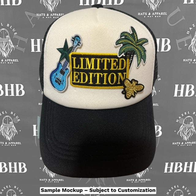 Black & White Two-Toned Trucker Hat