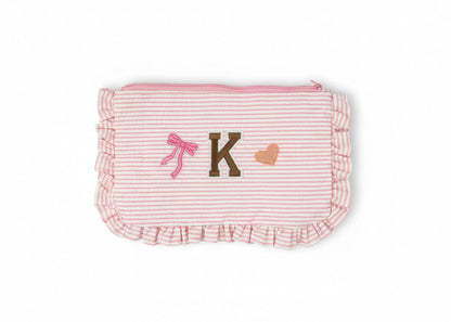 Seersucker Travel Bag - Customize with patches of your choice!