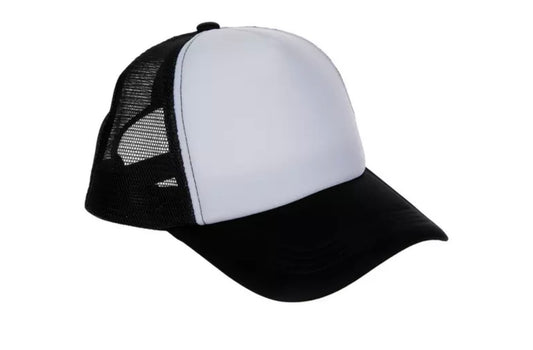 Black & White Two-Toned Trucker Hat
